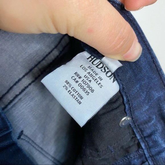 Hudson Blue Jeans Size 25 dark wash slim fit - Picture 5 of 10